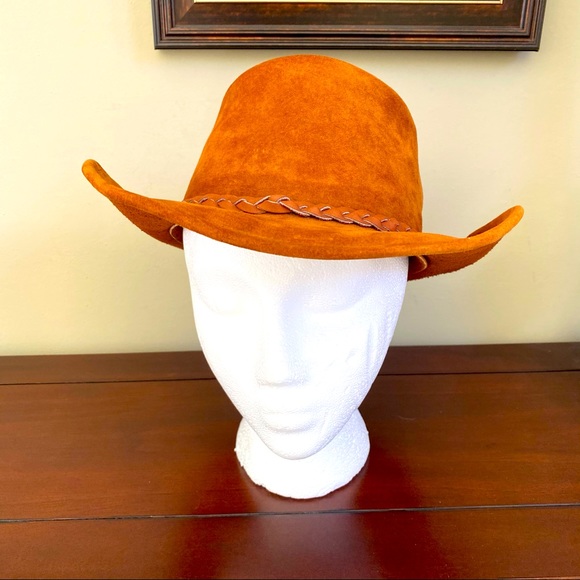 Walkabout Leather Cowboy Hat-Med - Picture 1 of 5